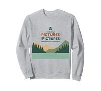 Take Only Pictures Leave Only Footprints Nature Lover Sweatshirt, Adult Unisex, Heather Grey, S