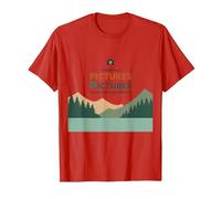 Take Only Pictures Leave Only Footprints Nature Lover T-Shirt, Men, Red, M