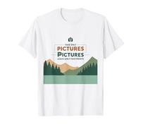 Take Only Pictures Leave Only Footprints Nature Lover T-Shirt, Men, White, XXL
