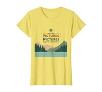 Take Only Pictures Leave Only Footprints Nature Lover T-Shirt, Women, Lemon, XS