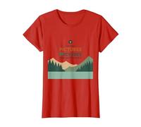 Take Only Pictures Leave Only Footprints Nature Lover T-Shirt, Women, Red, XXL