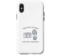 Take Only Pictures Leave Only Footprints Nature Photography Case for iPhone X/XS