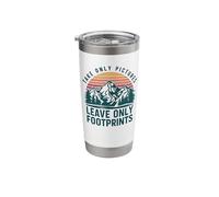 Take Only Pictures Leave Only Footprints Outdoors Stainless Steel Insulated Tumbler
