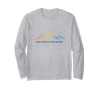 Take Pride in The Climb Rainbow Mountain Hiking Long Sleeve T-Shirt