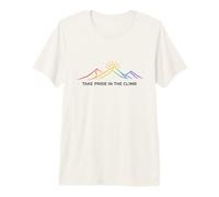 Take Pride in The Climb Rainbow Mountain Hiking Premium T-Shirt