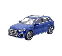 take the box 1:24 Scale Q5 Model Car SUV Metal Die-cast Vehicle Collection Car Simulation Sound And Light Toy Interior For Decoration for adults(Blue)
