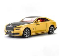 take the box For 1:24 Rolls-Royce Model Car Toy Die-cast Metal Casting Sound And Light Pull Back Car Model Collectible for adults(Yellow)
