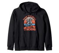 Take the Bull By the Horns Zip Hoodie