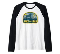 Take The Lead Cub Scout Wolf Pack Akela Outdoor Badge Raglan Baseball Tee