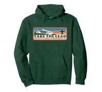Take the Lead! Vintage Scouting Hiking 90s Vibe Logo Pullover Hoodie