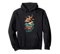 Take The Leap Fool Selfie Cliff Adventurous Pullover Hoodie