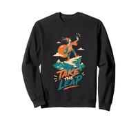 Take The Leap Fool Selfie Cliff Adventurous Sweatshirt