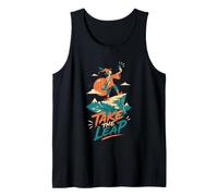 Take The Leap Fool Selfie Cliff Adventurous Tank Top
