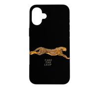 Take the Leap - Motivational Cheetah Case for iPhone 16 Plus
