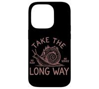 Take The Long Way Snail Hiking Outdoor Mountain Climbing Case for iPhone 14 Pro