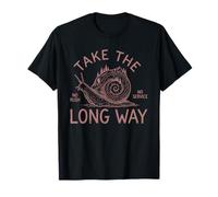 Take The Long Way Snail Hiking Outdoor Mountain Climbing T-Shirt