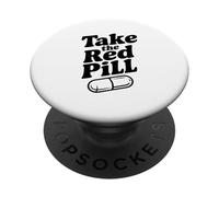 Take The Red Pill Embrace Reality Philosophy PopSockets Adhesive PopGrip