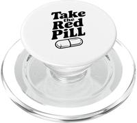 Take The Red Pill Embrace Reality Philosophy PopSockets PopGrip for MagSafe