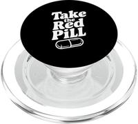 Take The Red Pill Embrace Reality Philosophy PopSockets PopGrip for MagSafe