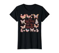 Take the Risk or Lose the Change Motivational Quote Value Graphic T-Shirt, Women, Black, L