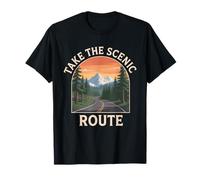 Take the Scenic Road Nature Road Travel Design T-Shirt