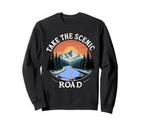Take the Scenic Road Nature Travel Design graphic Sweatshirt