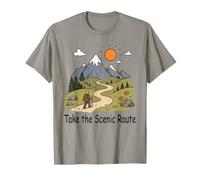 Take the Scenic Route Colorful Mountain Hiking Adventure T-Shirt