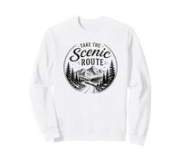 Take the Scenic Route Mountain Road Trip Drive Sweatshirt