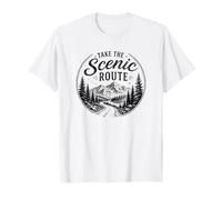 Take the Scenic Route Mountain Road Trip Drive T-Shirt