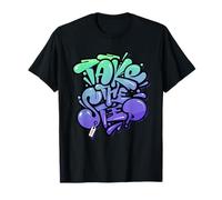 Take The Step Today Motivational Illustration Graffiti Quote T-Shirt
