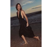 Take The Twist Midi Dress by free-est at Free People in Black, Size: Medium - female