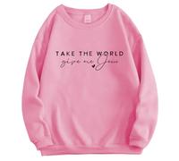 Take the World Give Me Jesus Sweatshirt, Take the World Give Me Jesus Shirt Faith Sweatshirts Christian Shirts Pink