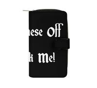 Take These Off and Fuck Me Cute Long Wallets Large Capacity Wallet Buckle Handbag Blocking Clutch Handbag for Bill Cash Coin Card Key Purse