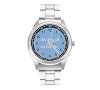 Take These Off and Fuck Me Quartz Watch Stainless Steel Wrist Watches for Men Women Easy to Read