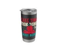 Take Time from Doing to Enjoy Thanksgiving Party Apple Pie Stainless Steel Insulated Tumbler