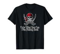 Take What You Can Give Nothing Back Skull Pirate Distressed T-Shirt