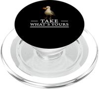 Take What's Yours Funny Seagull Motivational Mindset Quote PopSockets PopGrip for MagSafe