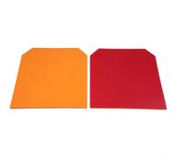 Take Your For ping Pong Game to the Next Level with 2x Table Tennis Rubber and Sponge (Red)