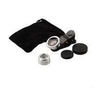 Take Your Photos to the Next Level Fish Eye Lens, Wide Angle, Macro Kit (silver)