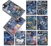 TAKEALOOKO Insert Cardstock Paper for Kindle - 8Pcs Fantasy Theme Back Cover Inserts, Magical & Enchanted Decorative Cards for Kindle E-Readers, Gifts for Fantasy Book Lovers, 6.9"x4.8"