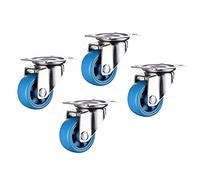 Takeashi 4x Swivel Plate Castors,furniture Caster,locking Casters With 360 Degree,no Noise Transport Caster,for Shoe Bins, Toy Bins, Cabinets,hand Trolley