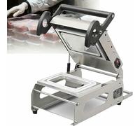 Takeaway Box Hand Pressure Food Packaging Machine with Temperature Control, Manual Sandwich Tray Heat Sealer, Width of Roll Film 180mm, 7~8 Times/Minute