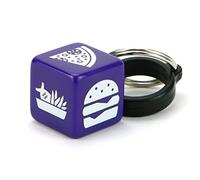 Takeaway Dice - Six-sided Decision Dice with Keyring Holder. For Movie Night, Party, Meal Ideas, Dinner with Family and Friends.