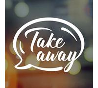 Takeaway Sticker Kitchen Wall Coffee Art Vinyl take Away Sign Stickers Cafe Shop Decor Window Signs Good Cup Lettering Poster Decals Cups Decal Glass Accessories Plaque Vintage Walls Retro transfers