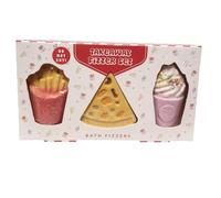 Takeaway Themed Bath Fizzer Set Fun Food Shapes for Relaxing Bath Time Aromatic Foam Fizzy Tablets Unique Pamper Treat Novelty Spa Accessory Gift Set (Pack of 1(Pizza))