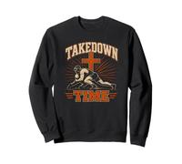 Takedown Time Wrestling Faith Philippians 4 13 Power Sweatshirt