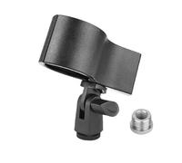 Takelablaze Large Microphone Clip with Adapter Adjustable Microphone Holder for Handheld and Large Diameter Microphones with OD from 1.26" to 2.3" for Stage Church Studio, 1PC