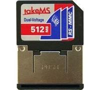 takeMS Dual Voltage RS MMC memory card 512Mb (Original Retail Packaging)