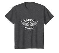 Taken by an Angel: Celestial Wings, i Love My Girlfriend T-Shirt, Kids, Dark Heather Grey, 2 Years