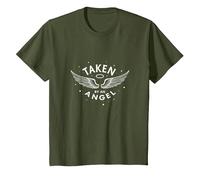 Taken by an Angel: Celestial Wings, i Love My Girlfriend T-Shirt, Kids, Olive, 3 Years